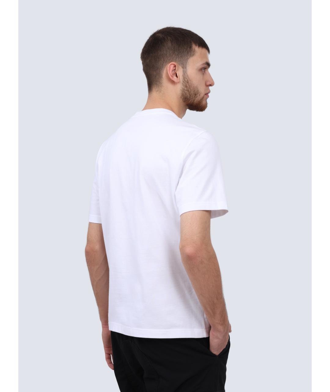 DIESEL Белая хлопковая футболка, фото 4