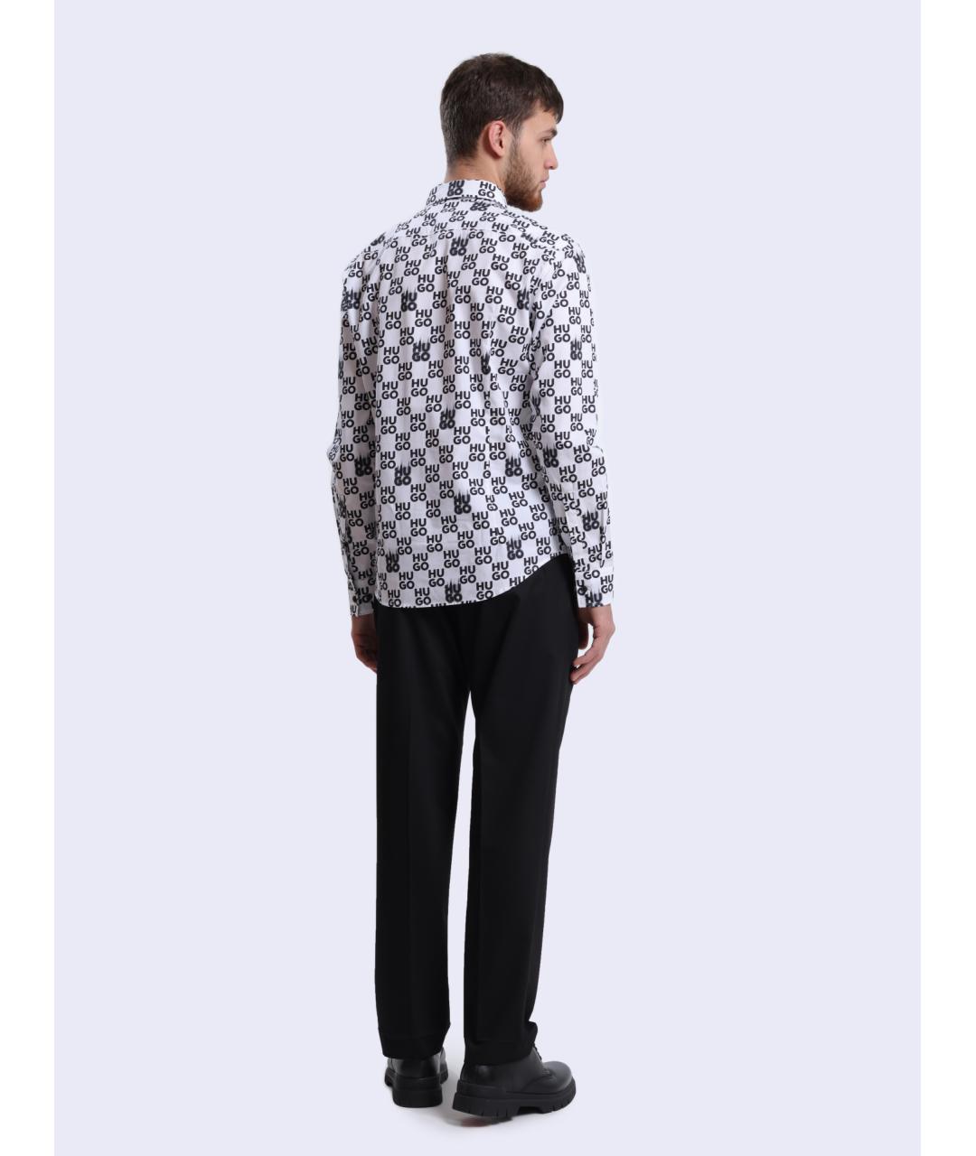 HUGO Белая кэжуал рубашка, фото 4