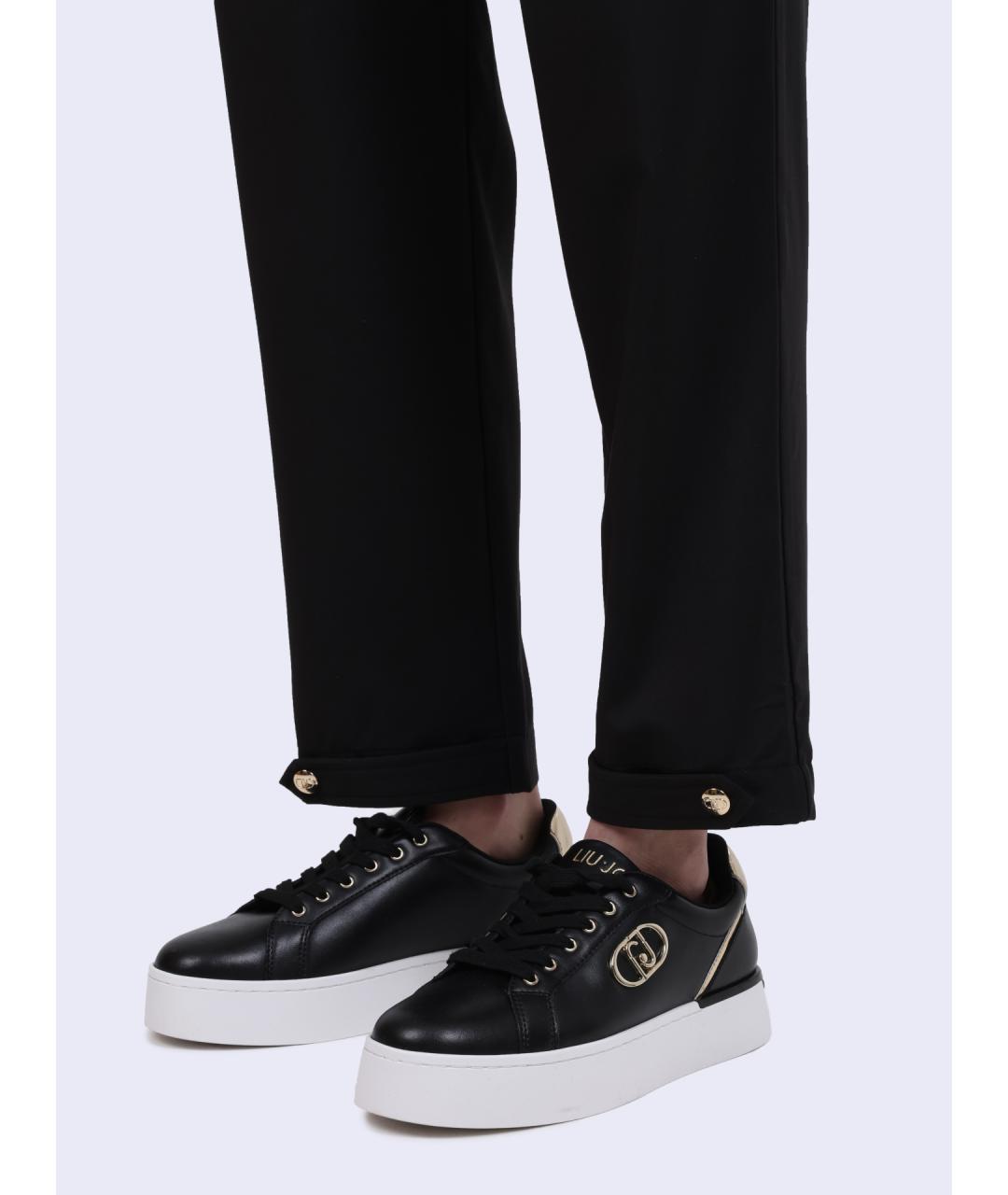 LIU JO Черные прямые брюки, фото 5