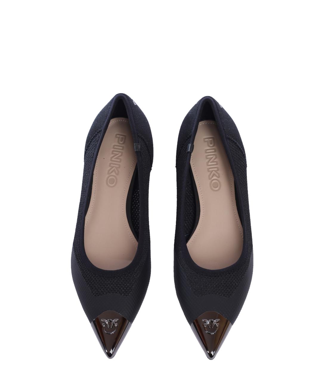 PINKO Черные текстильные туфли, фото 3