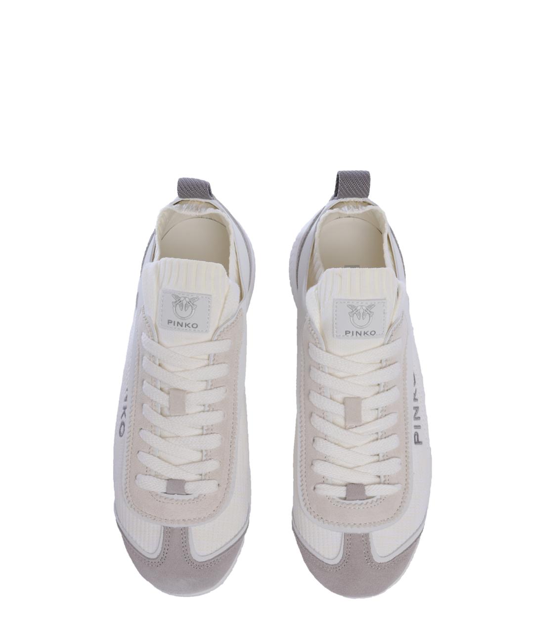 PINKO Белые текстильные кроссовки, фото 3