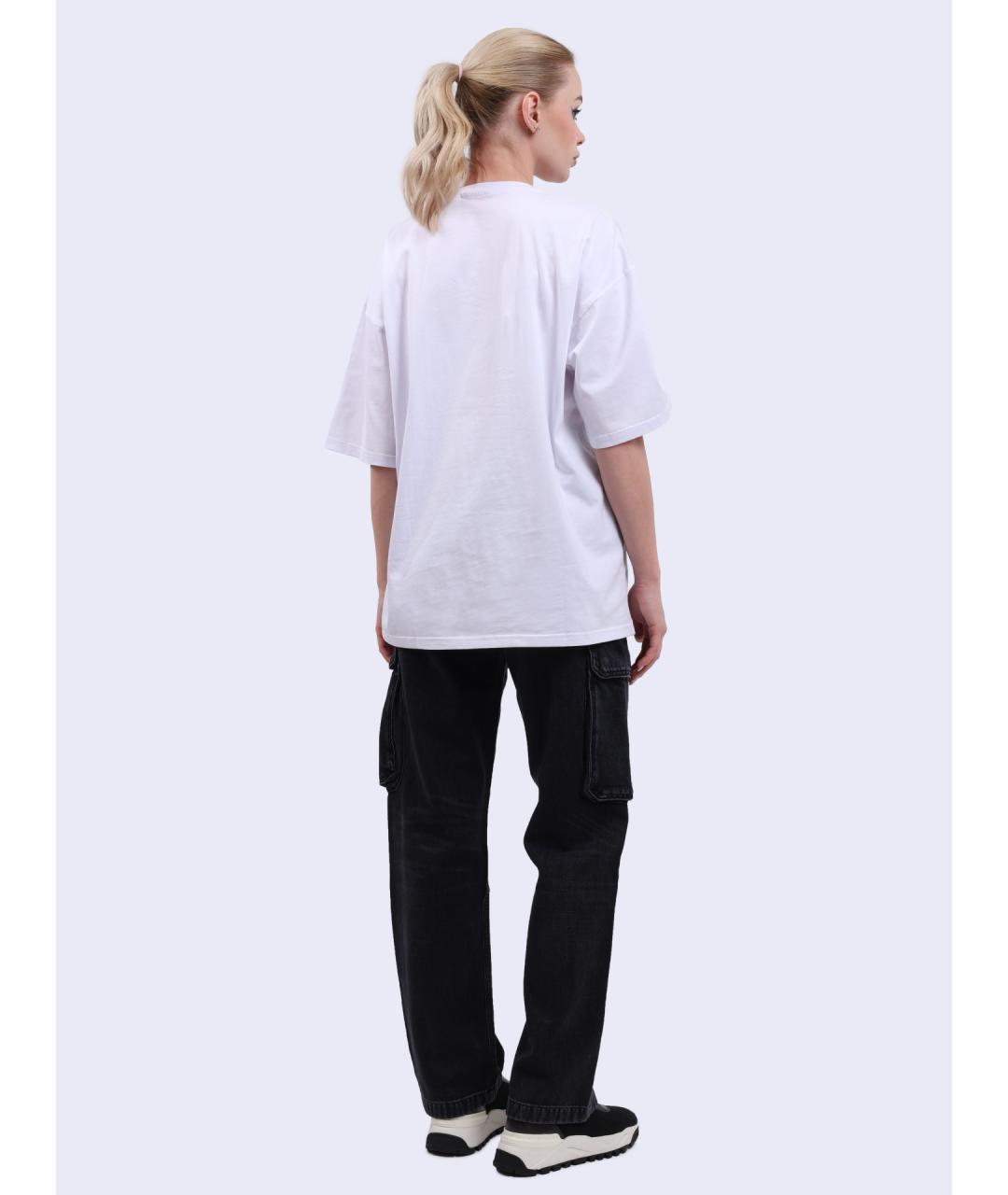 DIESEL Белая хлопковая футболка, фото 4