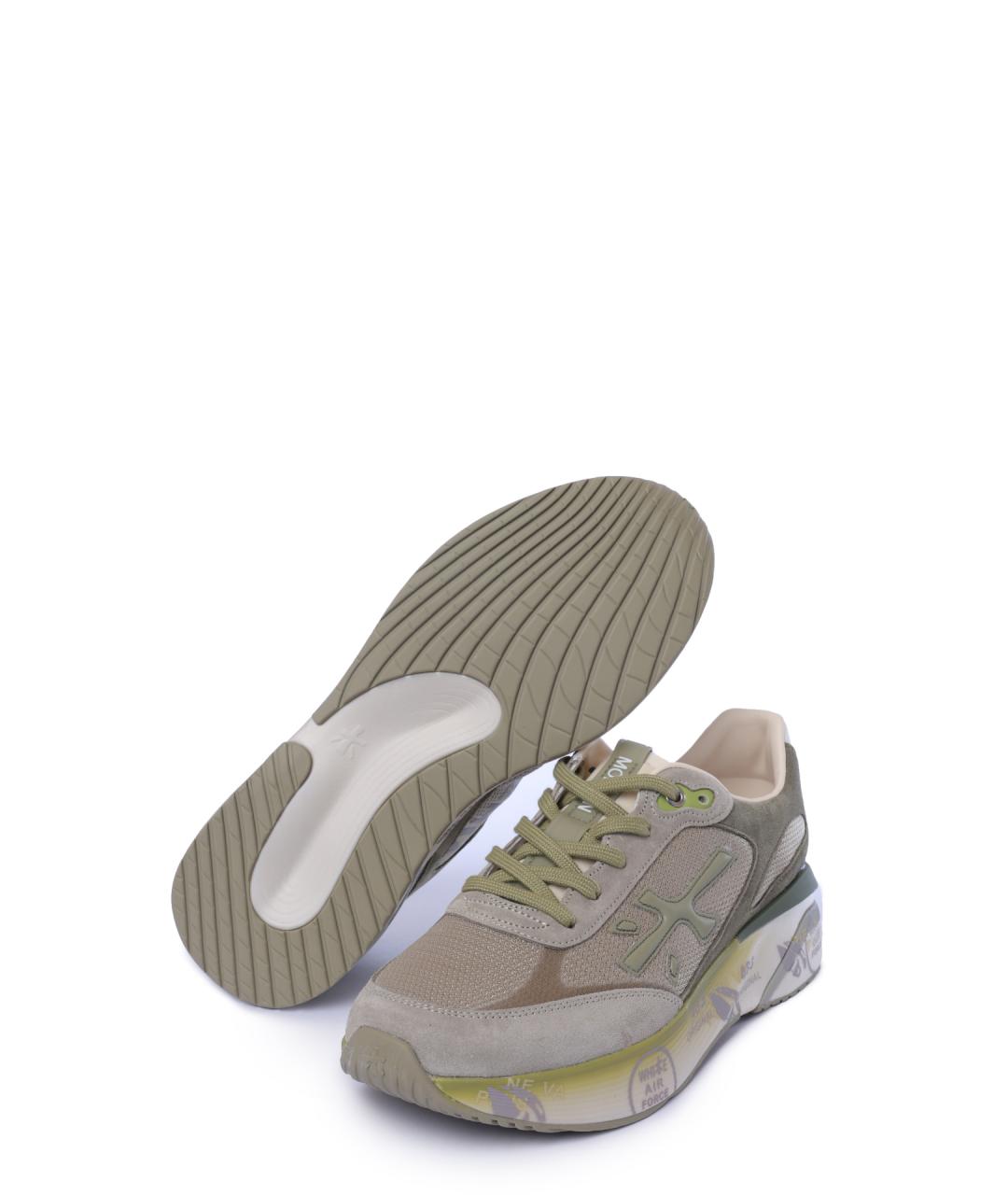 PREMIATA Зеленые низкие кроссовки / кеды, фото 4