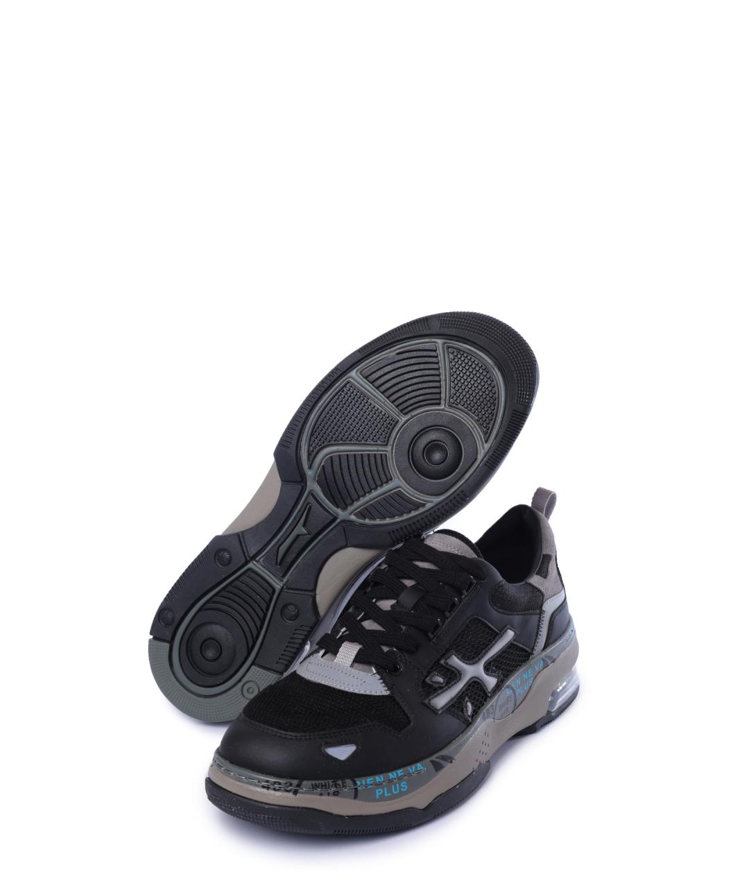 PREMIATA Черные низкие кроссовки / кеды, фото 4