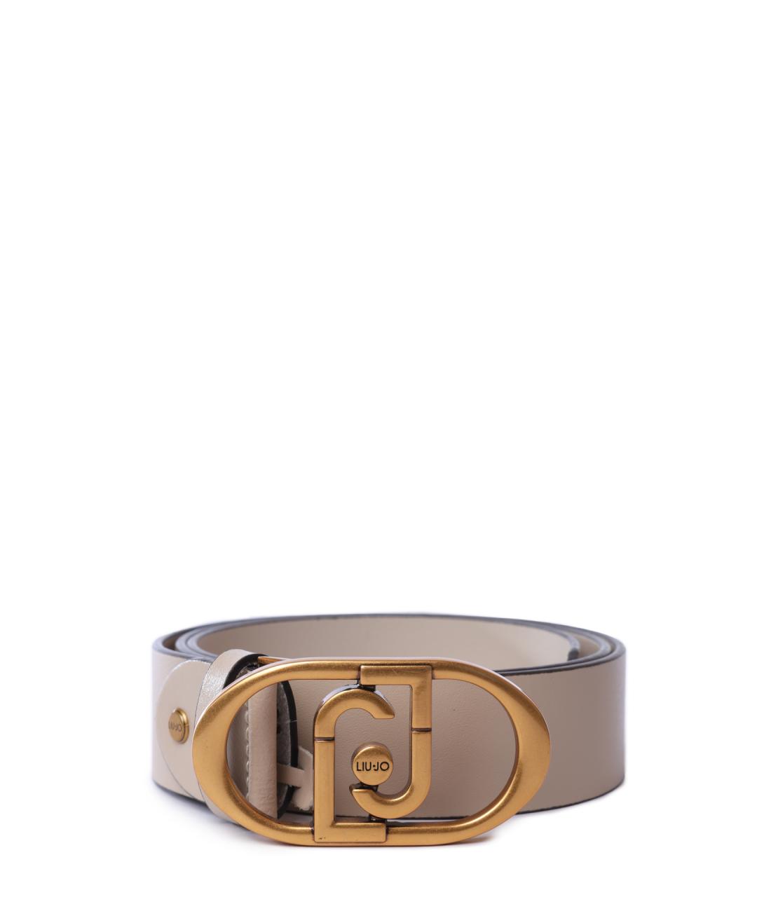 LIU JO Бежевый ремень, фото 1