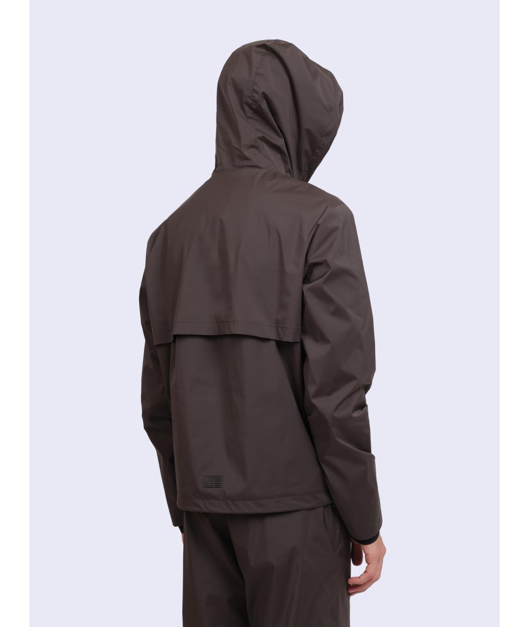 EA7 Коричневая полиэстеровая куртка, фото 4