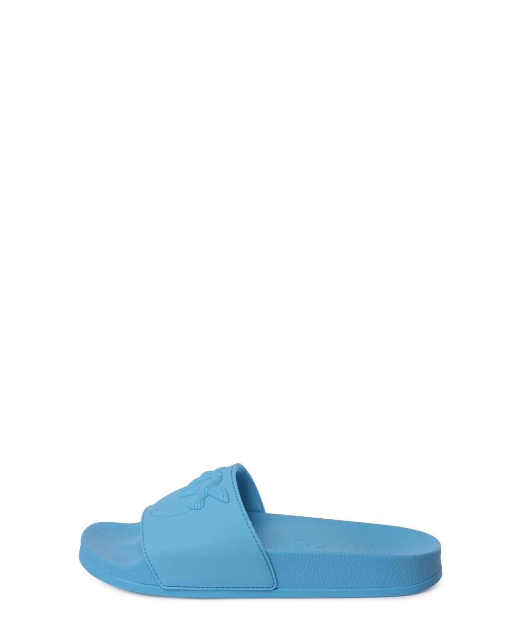 PINKO Голубые резиновые шлепанцы, фото 5