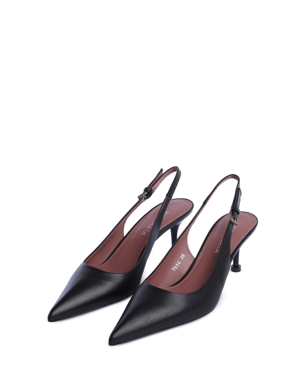 PREMIATA Черные кожаные босоножки, фото 2