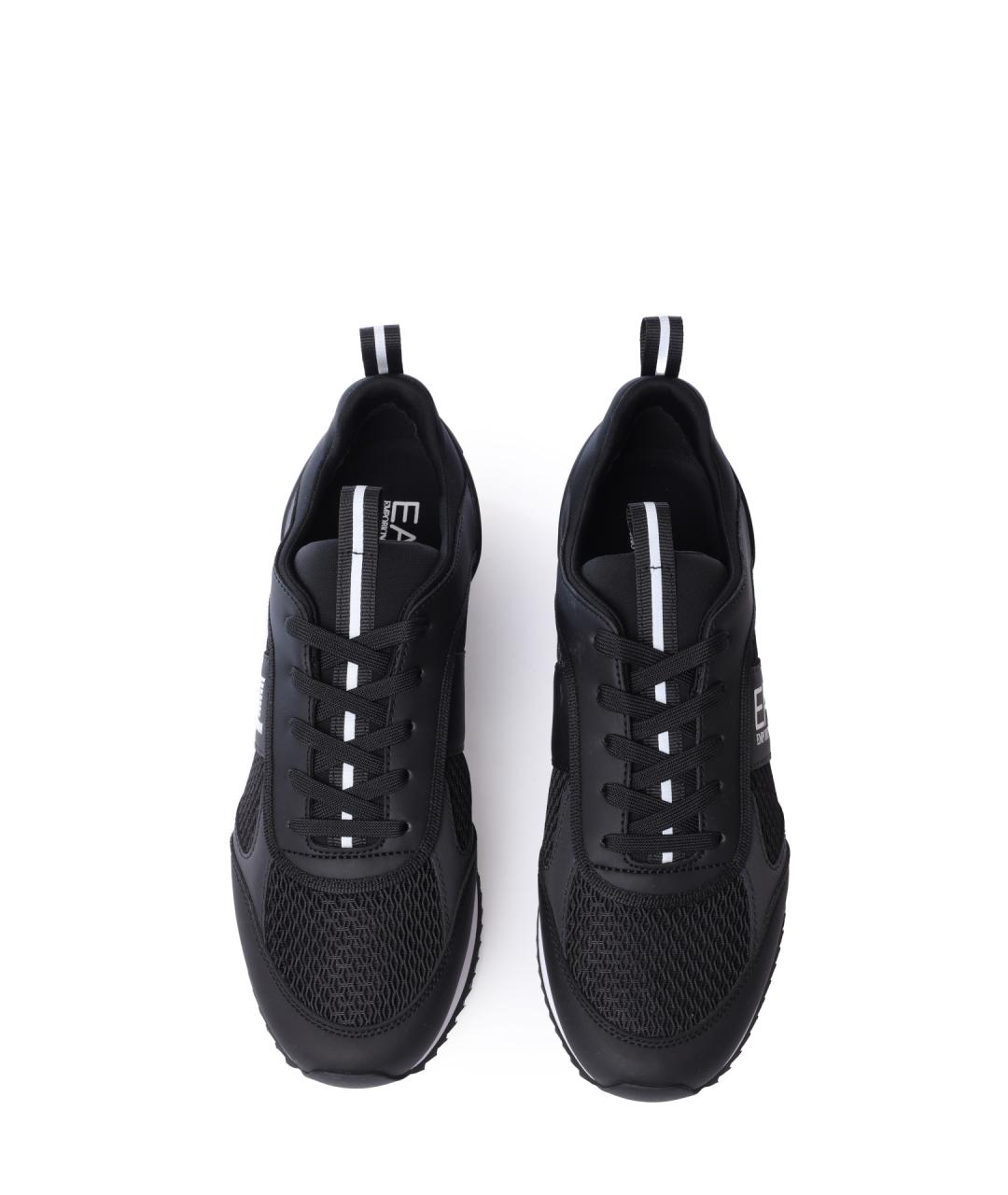 EA7 Черные низкие кроссовки / кеды, фото 5