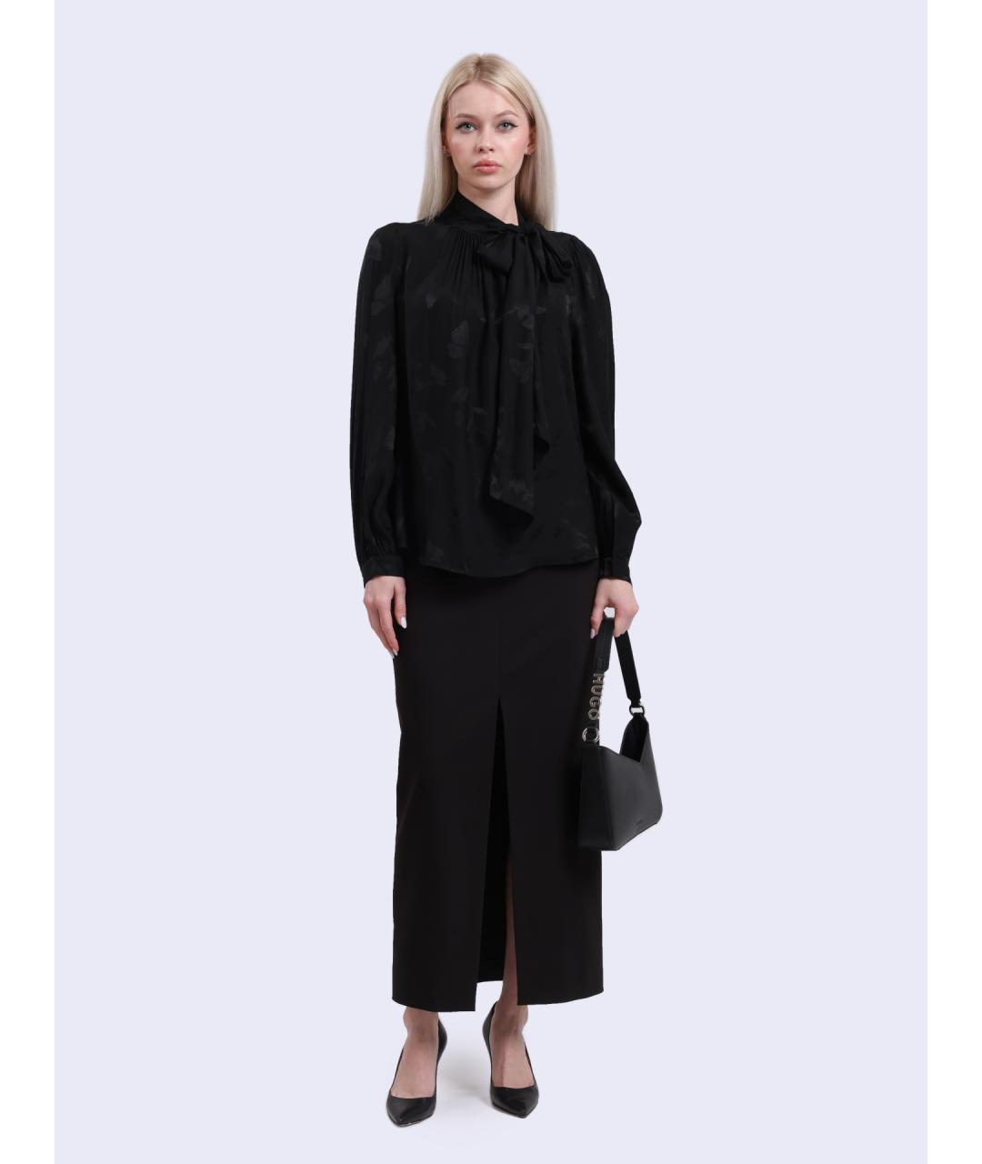 HUGO Черная блузы, фото 2