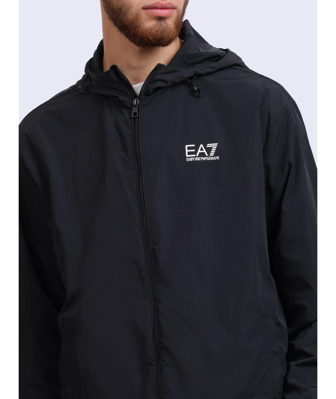 EA7 Черная куртка, фото 4