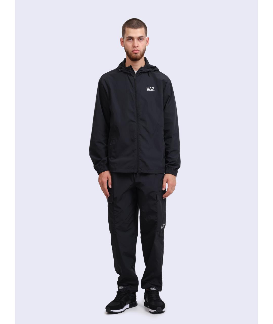 EA7 Черная куртка, фото 2