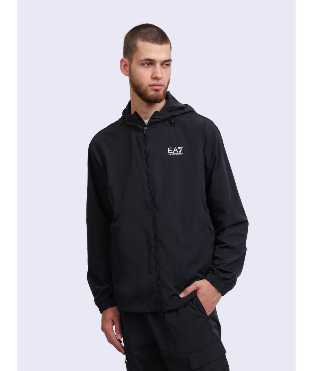 EA7 Черная куртка, фото 3