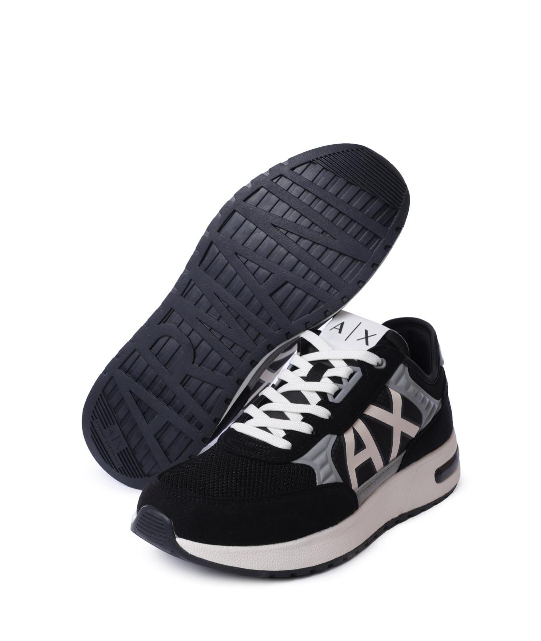 ARMANI EXCHANGE Черные высокие кроссовки / кеды, фото 4