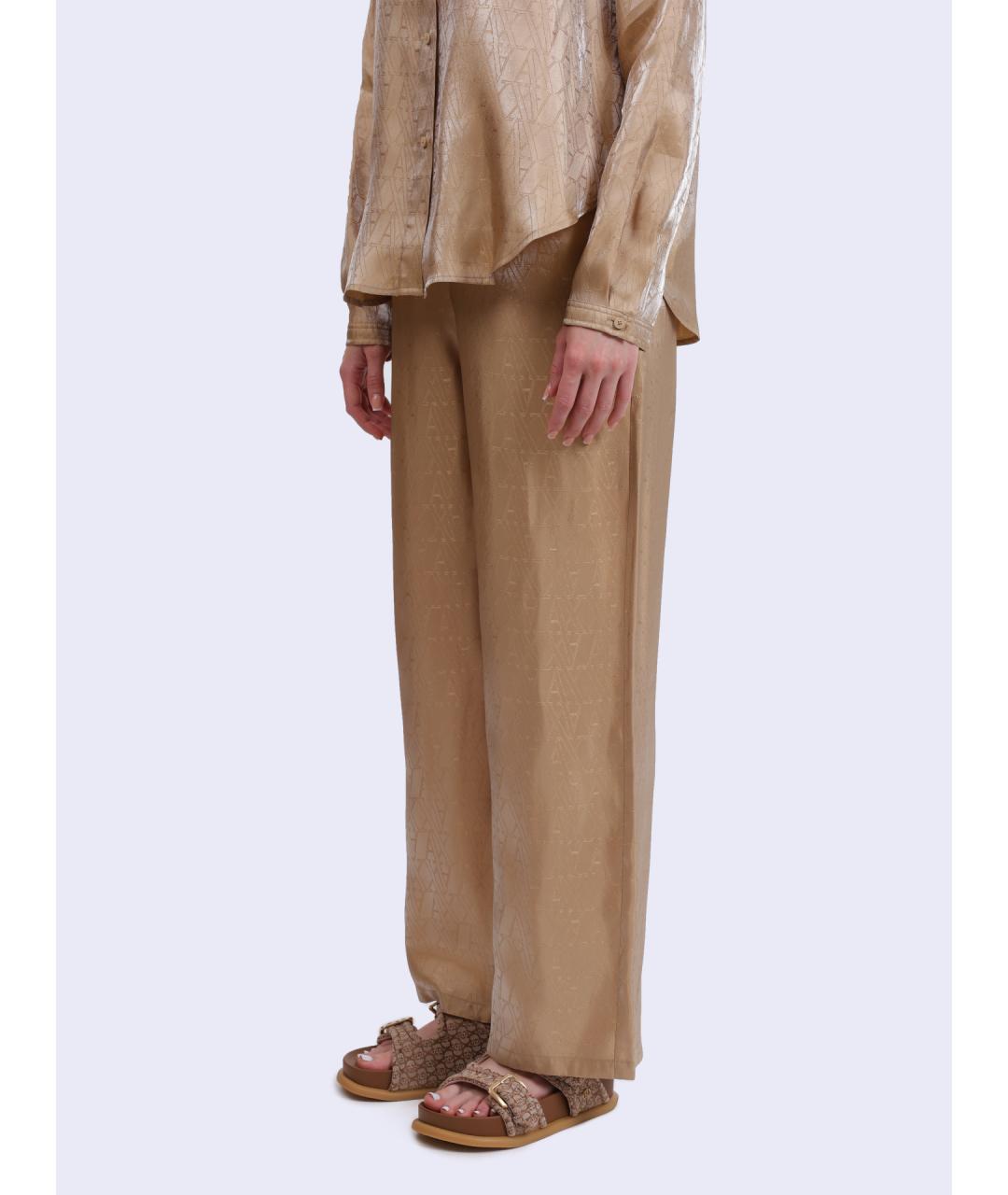 ARMANI EXCHANGE Бежевые прямые брюки, фото 3