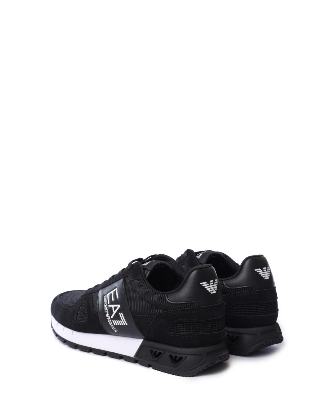 EA7 Черные высокие кроссовки / кеды, фото 3