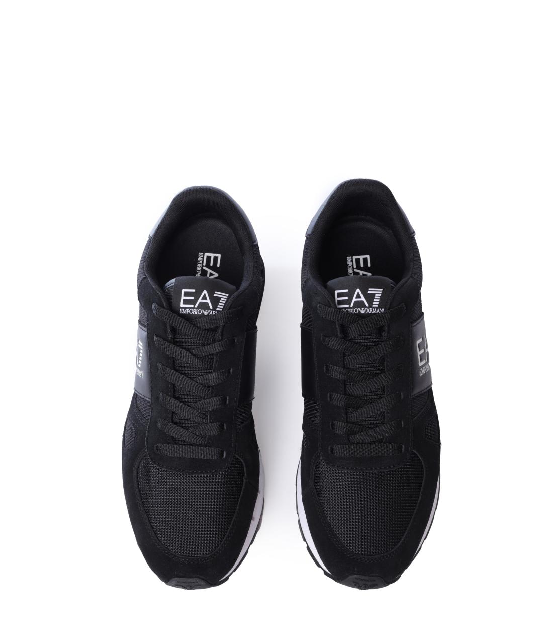 EA7 Черные высокие кроссовки / кеды, фото 5