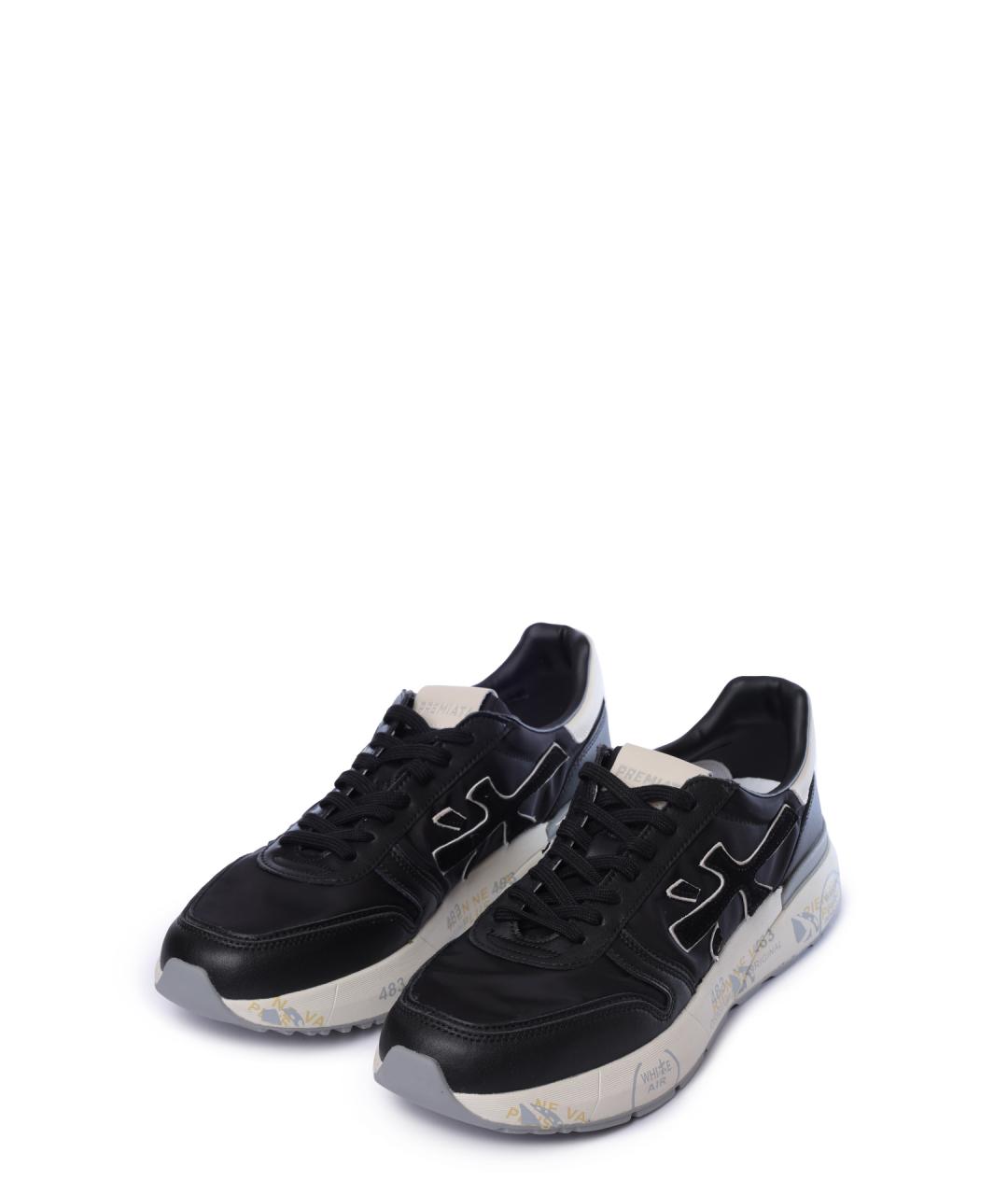 PREMIATA Черные низкие кроссовки / кеды, фото 2