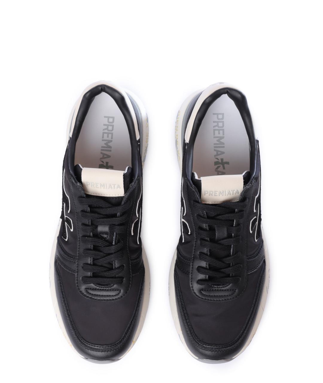 PREMIATA Черные низкие кроссовки / кеды, фото 3