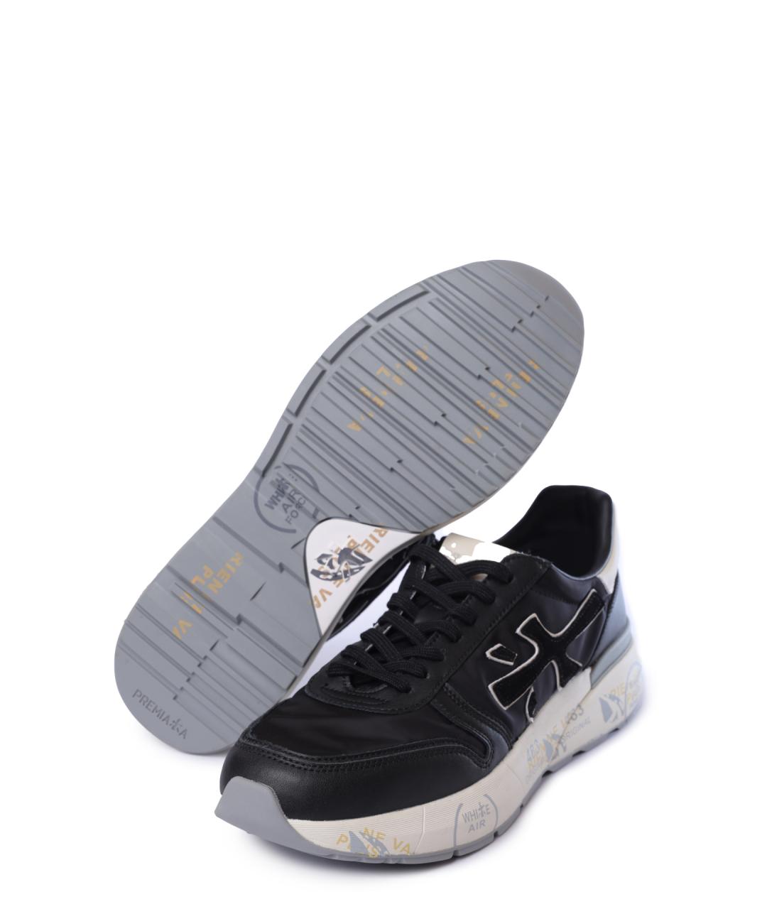 PREMIATA Черные низкие кроссовки / кеды, фото 4