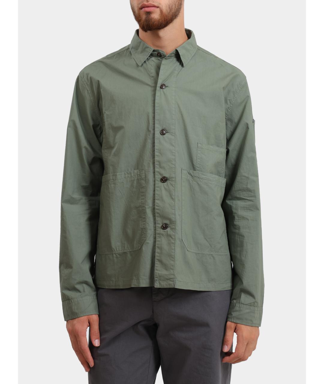 CP COMPANY Зеленая хлопковая кэжуал рубашка, фото 5