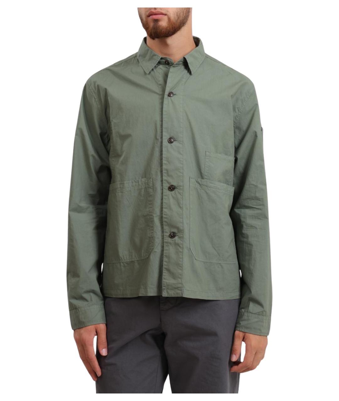 CP COMPANY Зеленая хлопковая кэжуал рубашка, фото 1