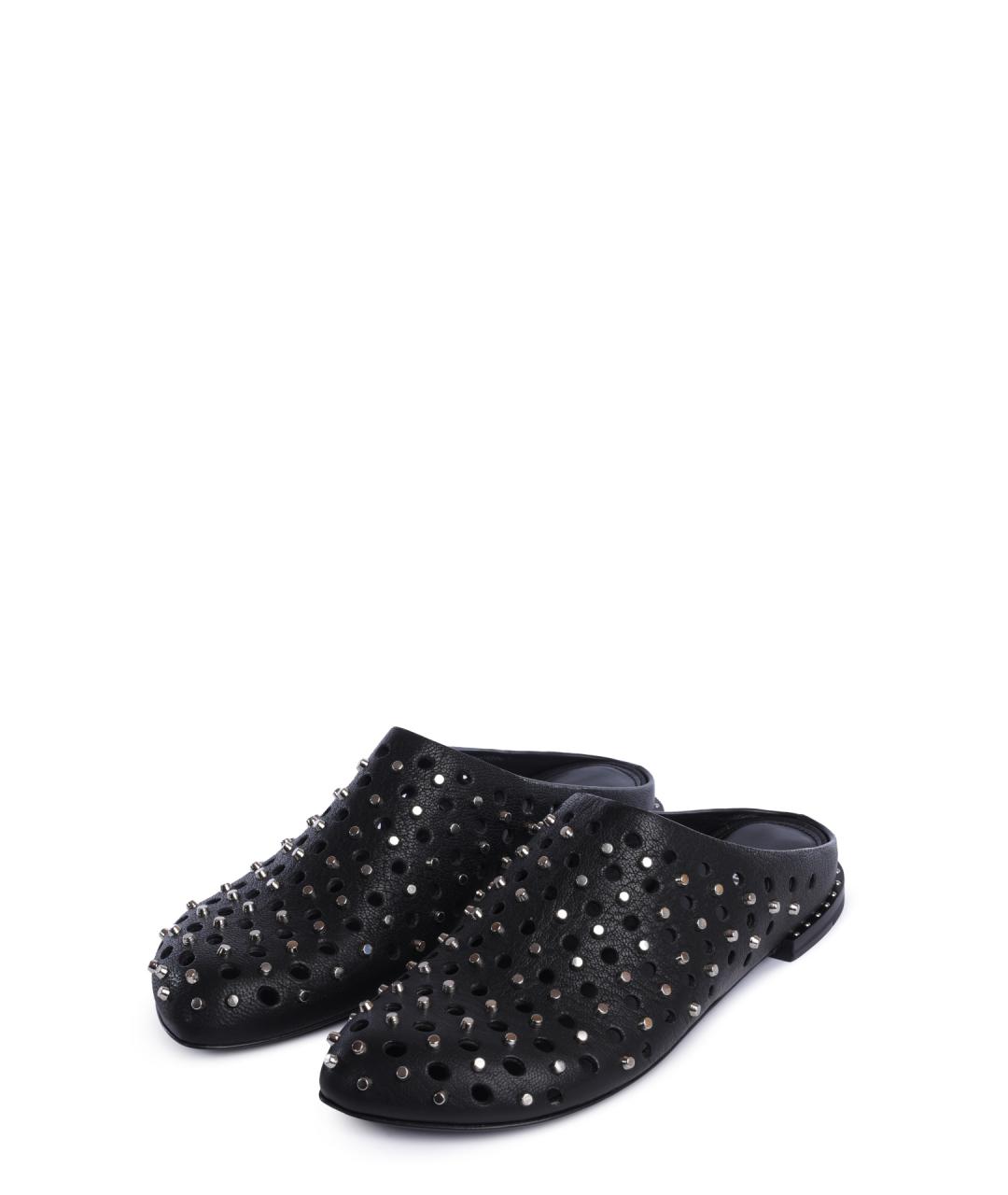 PREMIATA Черные кожаные мюли, фото 2