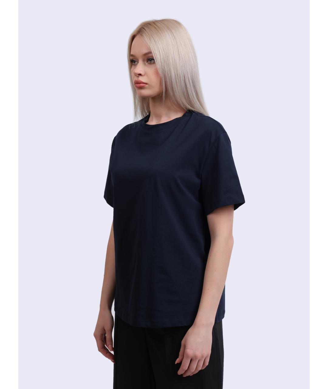 LIU JO Синяя хлопковая футболка, фото 3