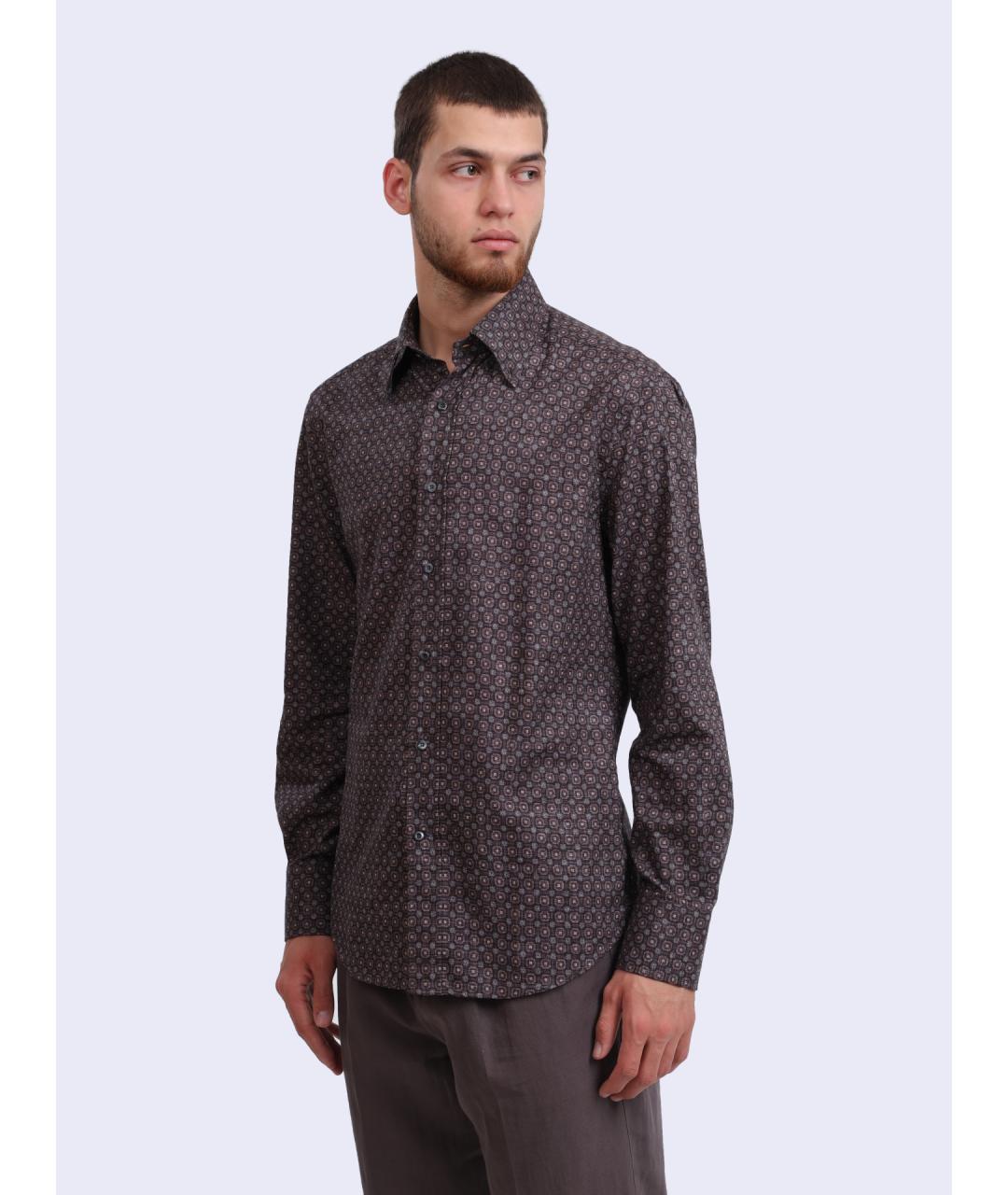 BRUNELLO CUCINELLI Мульти хлопковая кэжуал рубашка, фото 3