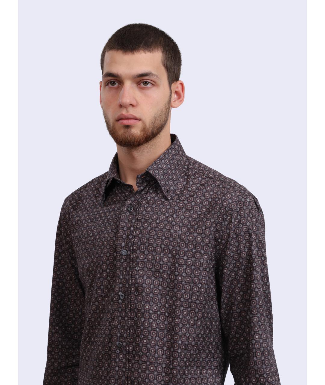 BRUNELLO CUCINELLI Мульти хлопковая кэжуал рубашка, фото 4