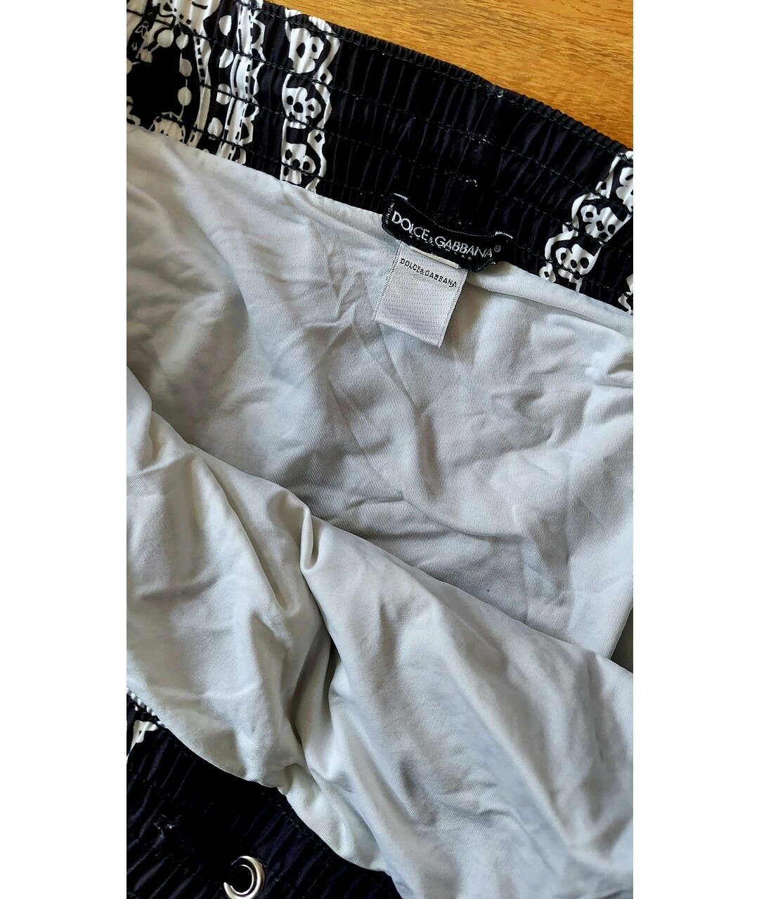 DOLCE&GABBANA Черные полиэстеровые шорты, фото 5