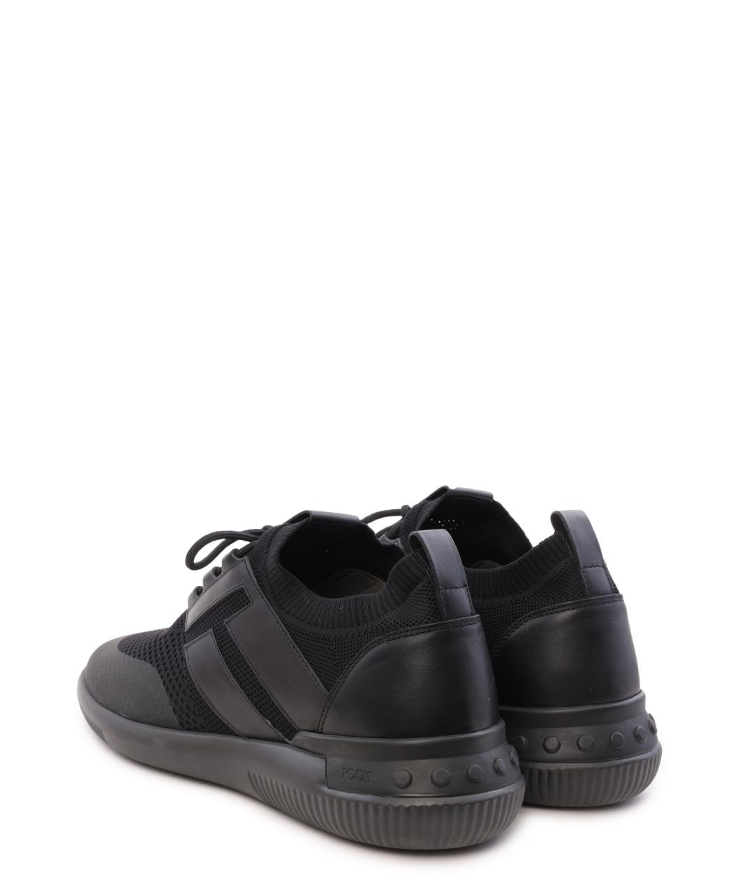 TOD'S Черные низкие кроссовки / кеды, фото 7