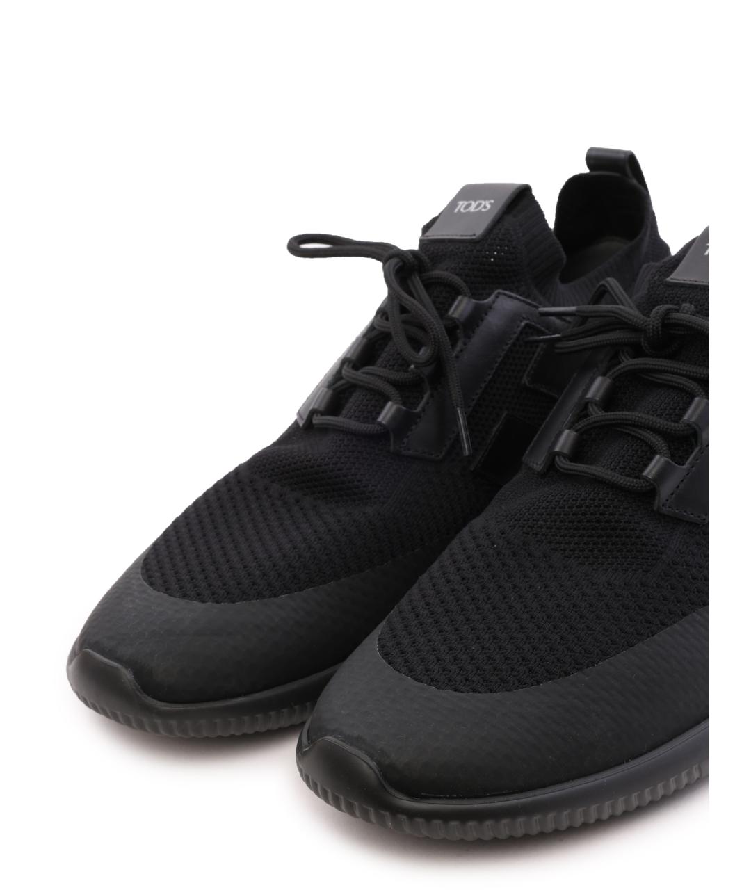 TOD'S Черные низкие кроссовки / кеды, фото 3