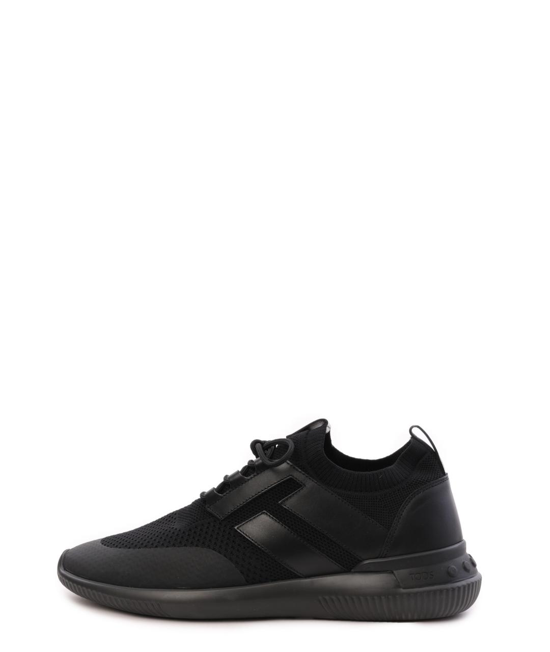 TOD'S Черные низкие кроссовки / кеды, фото 8