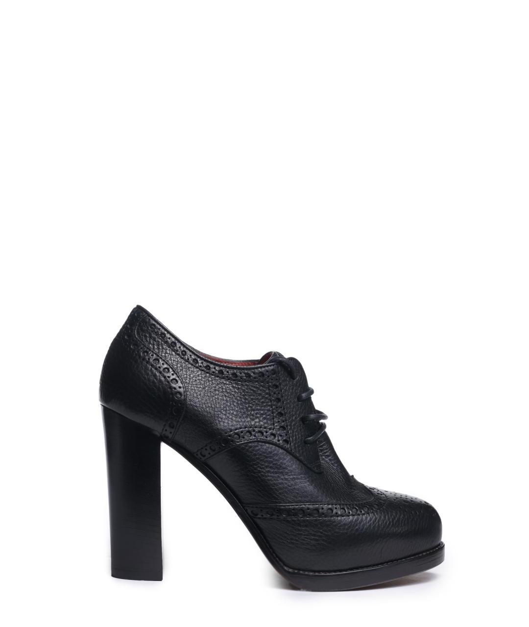 SANTONI Черные кожаные ботильоны, фото 1