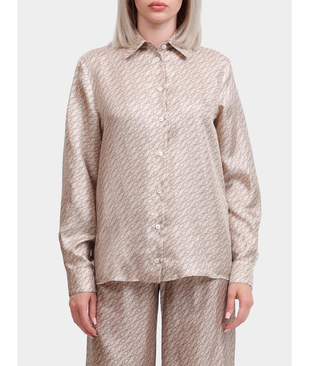 HERNO Бежевая хлопковая рубашка, фото 6