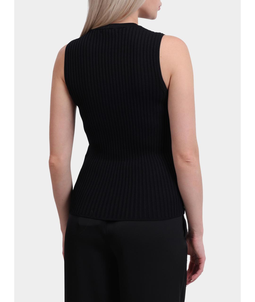 ARMANI EXCHANGE Черная вискозная майка, фото 5