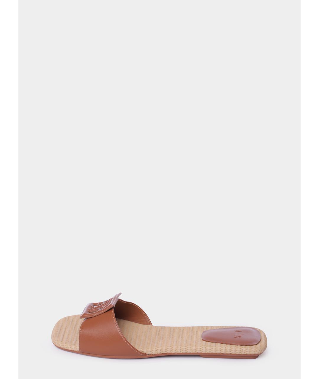 ARMANI EXCHANGE Коричневые шлепанцы, фото 5