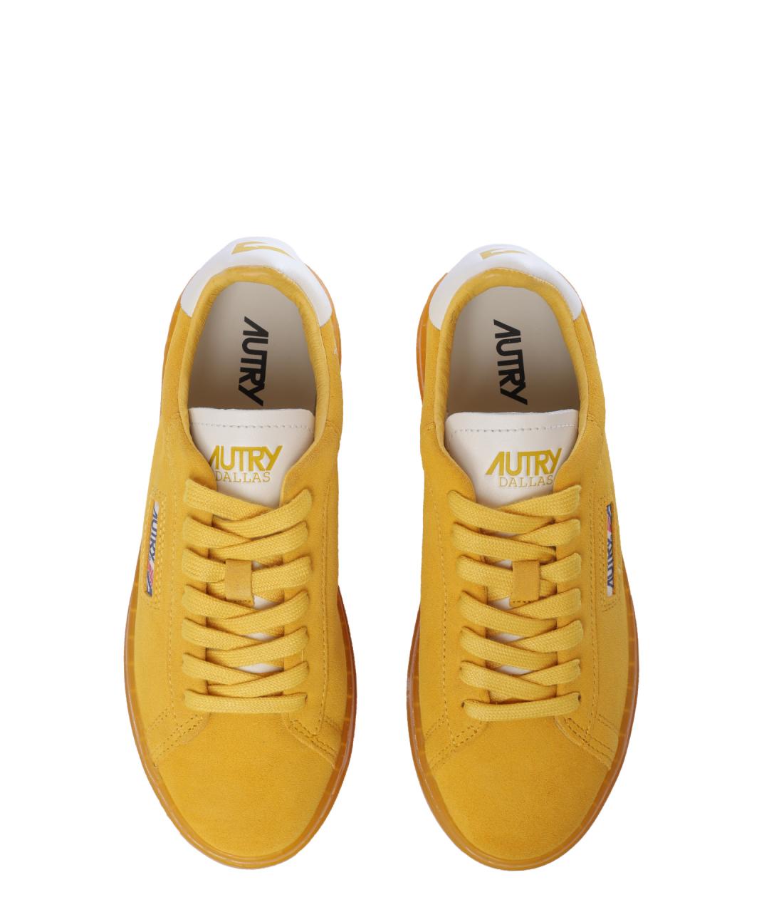 AUTRY Желтые замшевые кеды, фото 3