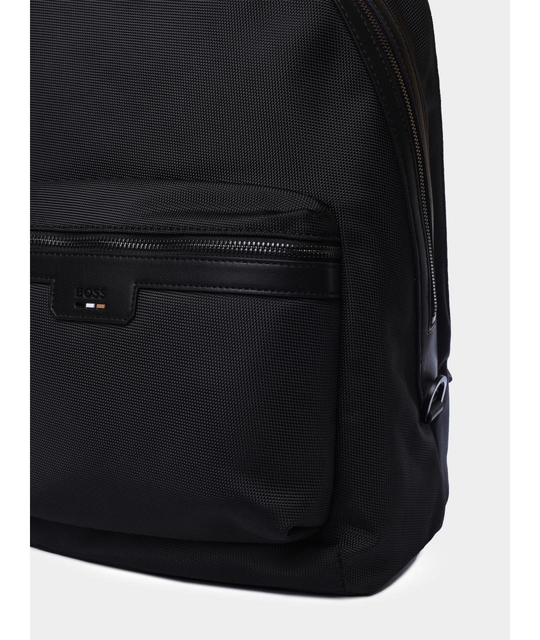HUGO BOSS Черный тканевый рюкзак, фото 3