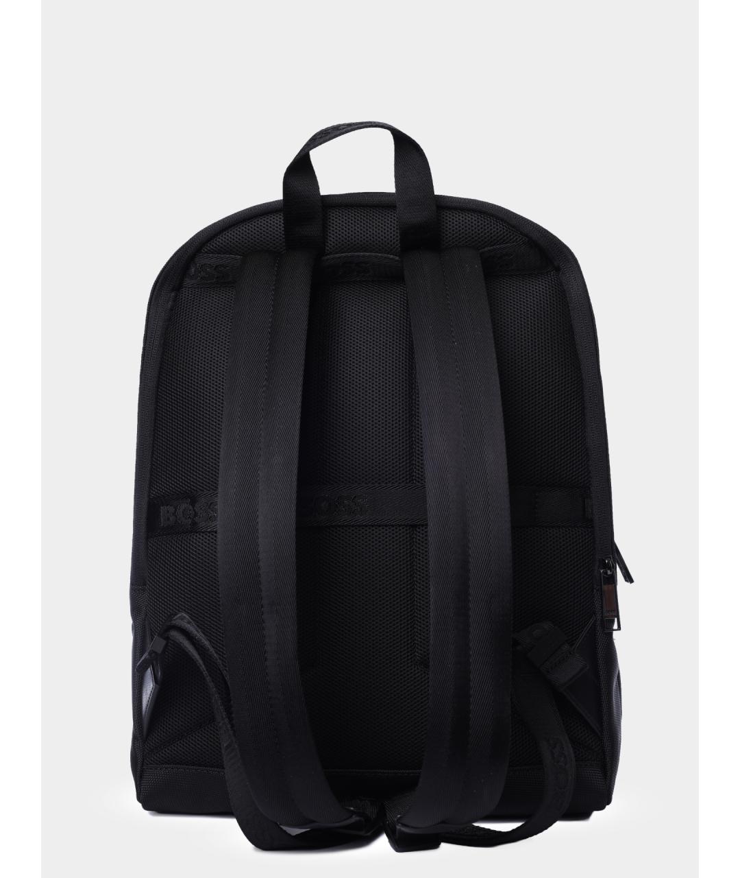 HUGO BOSS Черный тканевый рюкзак, фото 4