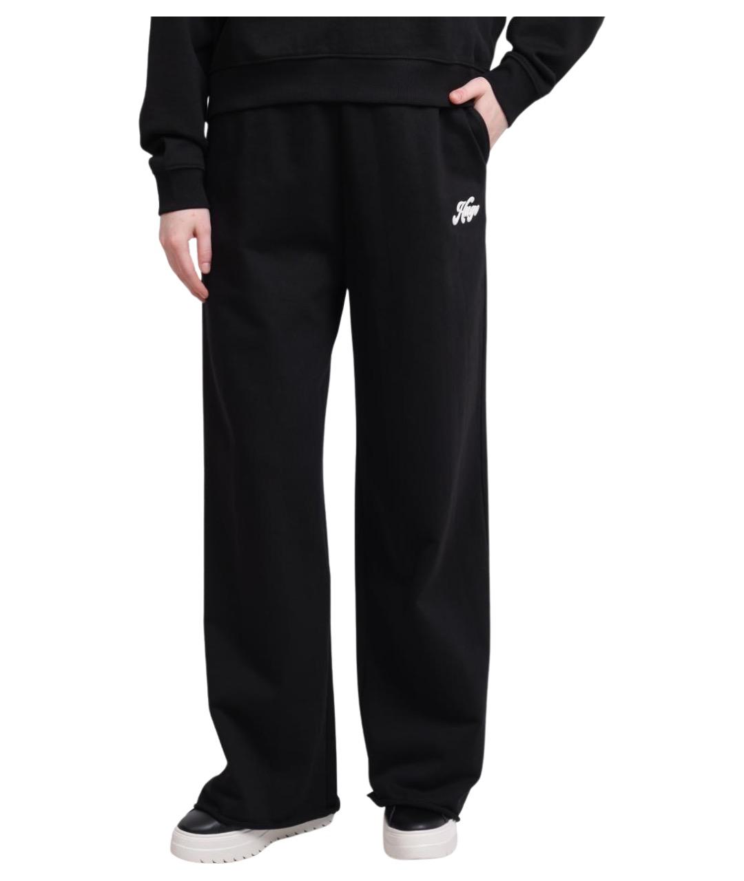 HUGO Черные хлопковые прямые брюки, фото 1