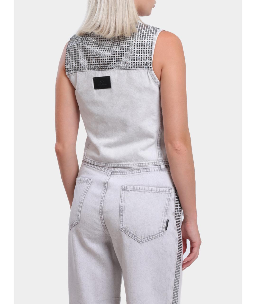 ARMANI EXCHANGE Серебряная жилетка, фото 5