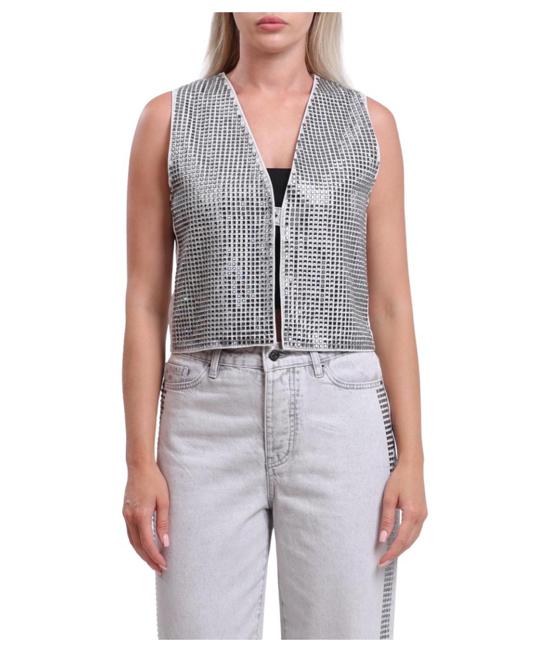ARMANI EXCHANGE Серебряная жилетка, фото 1