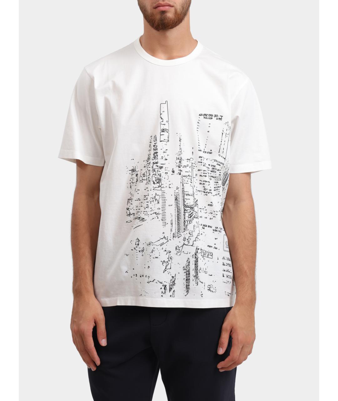 CP COMPANY Белая хлопковая футболка, фото 2