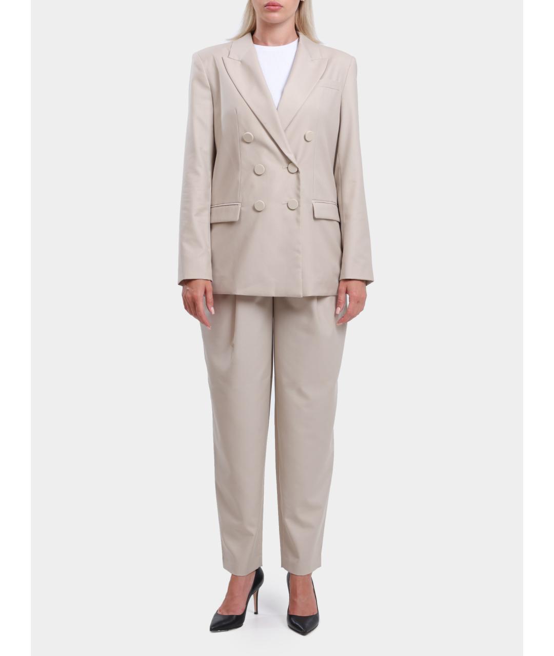 ARMANI EXCHANGE Бежевые прямые брюки, фото 2