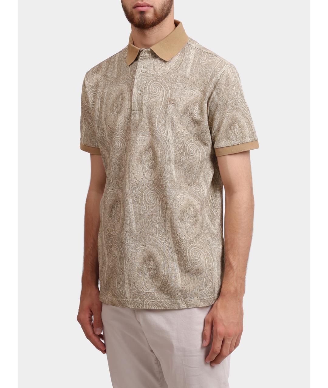 ETRO Мульти хлопковое поло с коротким рукавом, фото 4