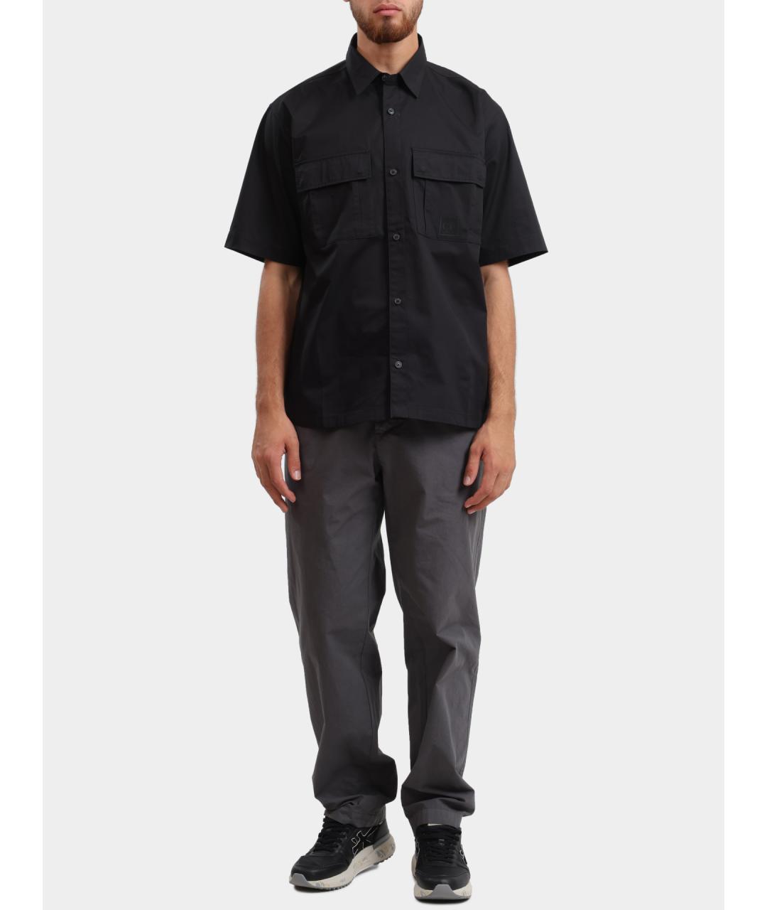 CP COMPANY Черная хлопковая кэжуал рубашка, фото 2