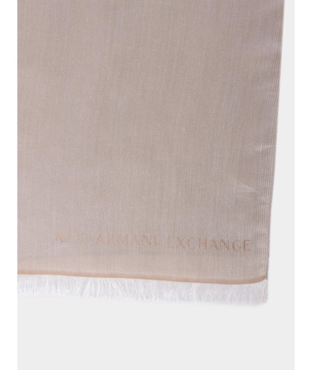 ARMANI EXCHANGE Бежевый шарф, фото 3
