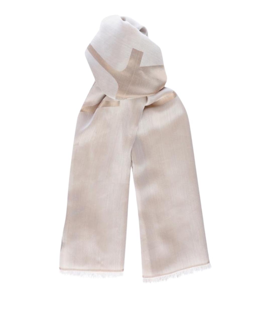 ARMANI EXCHANGE Бежевый шарф, фото 1